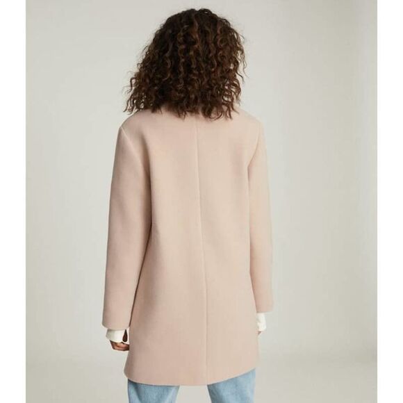 REISS Sicily Wool Blend Mid Length Coat US10 - Picture 4 of 12